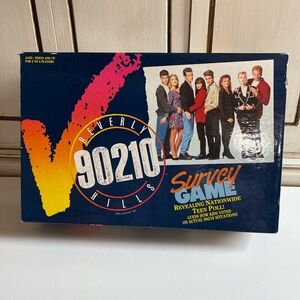 Vintage 1991 Milton Bradley Beverly Hills 90210 Survey Board Game Complete TV